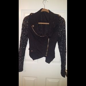 Black lace jacket